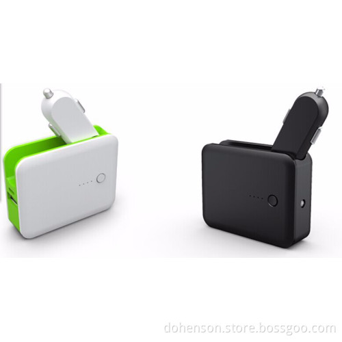2017 hot selling 2 in 1 car charger power bank